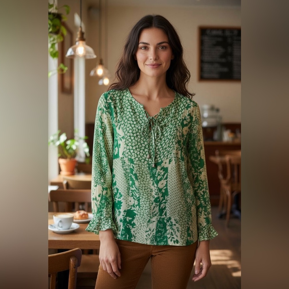 Susan Graver t-shirt with over top